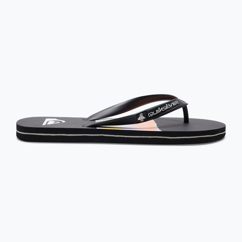 Men's Quiksilver Molokai Airbrushed flip flops black AQYL101317 2