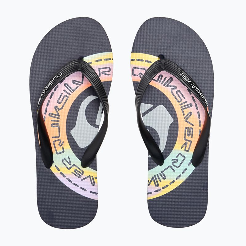 Quiksilver Molokai Art men's flip flops navy blue AQYL101264 11