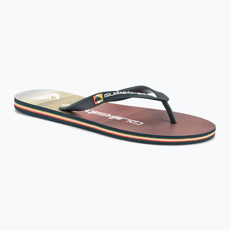 Men's flip flops Quiksilver Molokai Massive grey/orange/grey