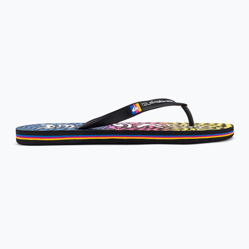 Men's Quiksilver Molokai Wordblock flip flops in colour AQYL101287 2