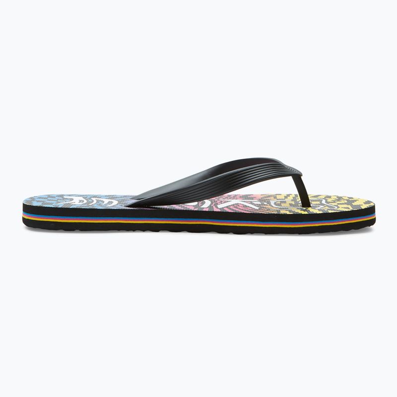 Men's Quiksilver Molokai Wordblock flip flops in colour AQYL101287 9