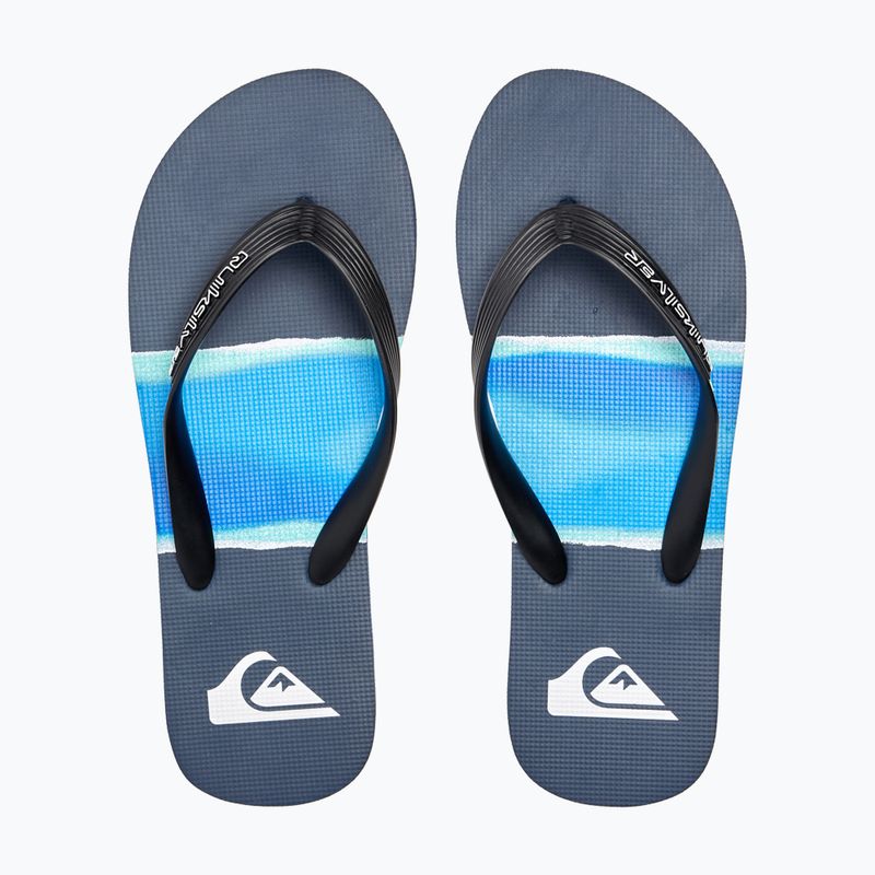 Men's Quiksilver Molokai Airbrushed flip flops blue AQYL101317 12