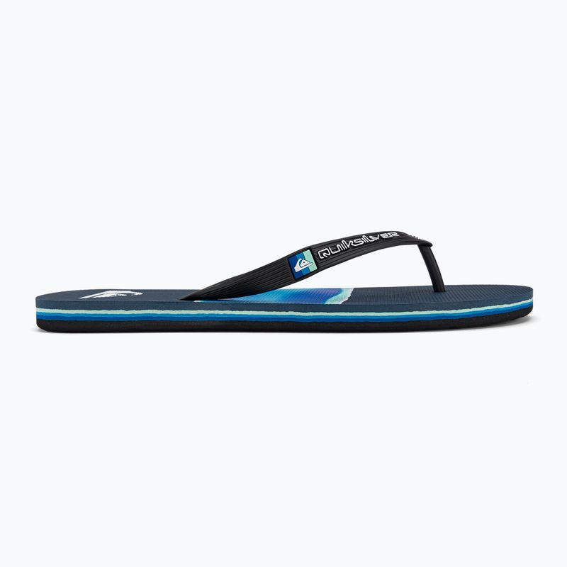 Men's Quiksilver Molokai Airbrushed flip flops blue AQYL101317 2