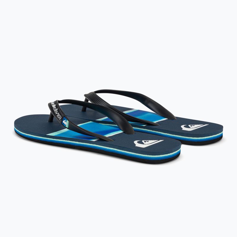 Men's Quiksilver Molokai Airbrushed flip flops blue AQYL101317 3