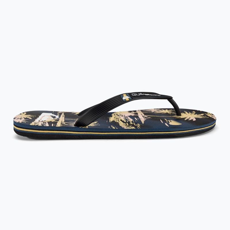 Quiksilver Molokai Air Flow men's flip flops black and yellow AQYL101318 2