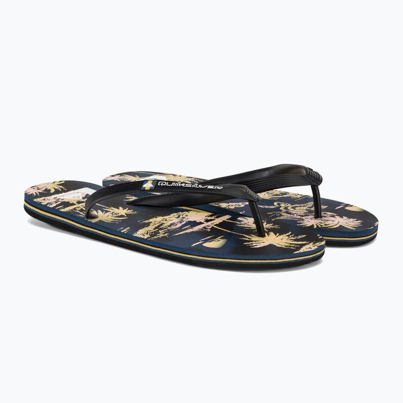 Quiksilver Molokai Air Flow men's flip flops black and yellow AQYL101318 4