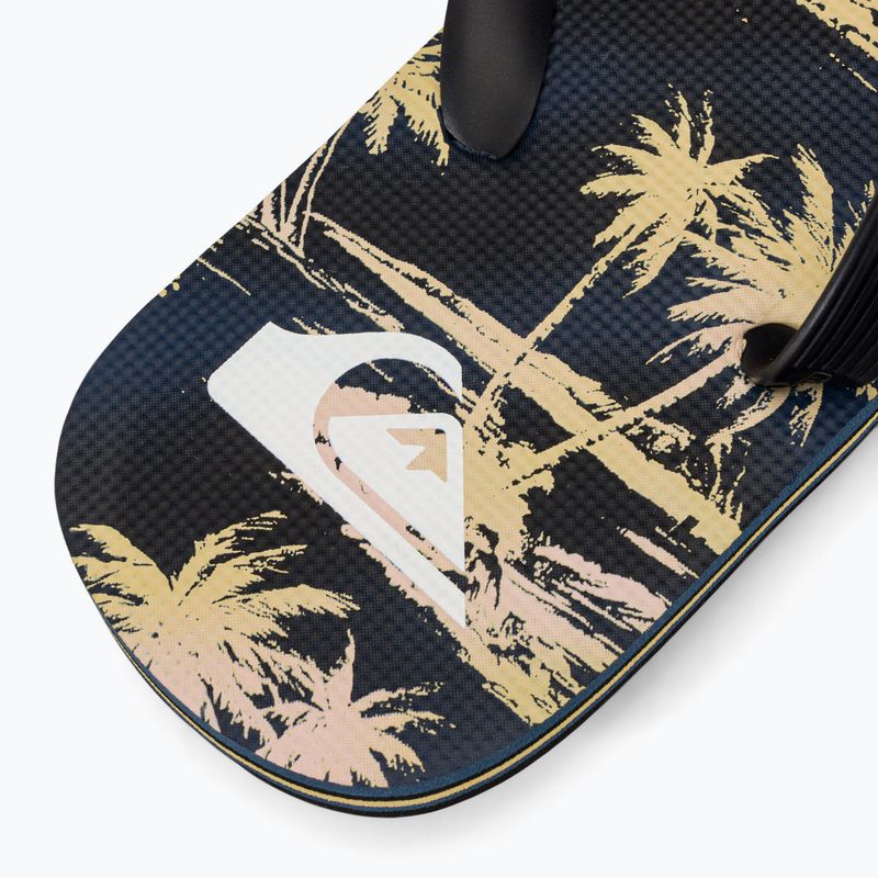 Quiksilver Molokai Air Flow men's flip flops black and yellow AQYL101318 7