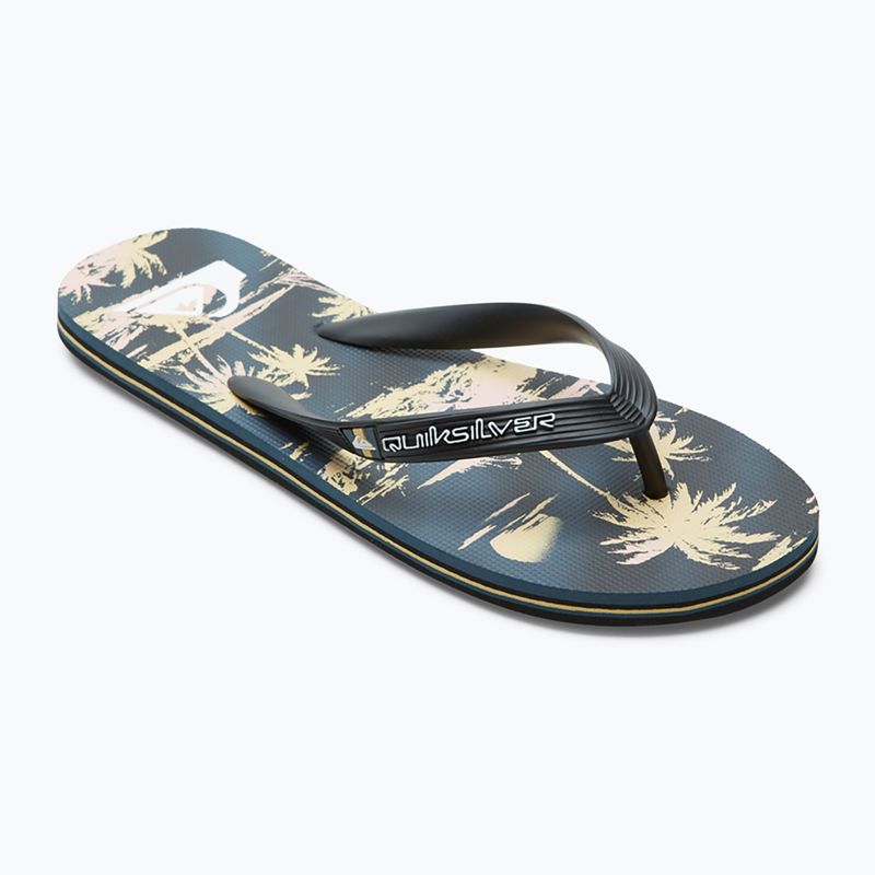 Quiksilver Molokai Air Flow men's flip flops black and yellow AQYL101318 9