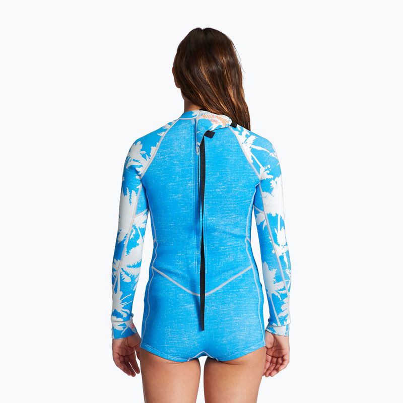 Women's wetsuit Billabong Spring Fever LS Spring blue hawaii 2