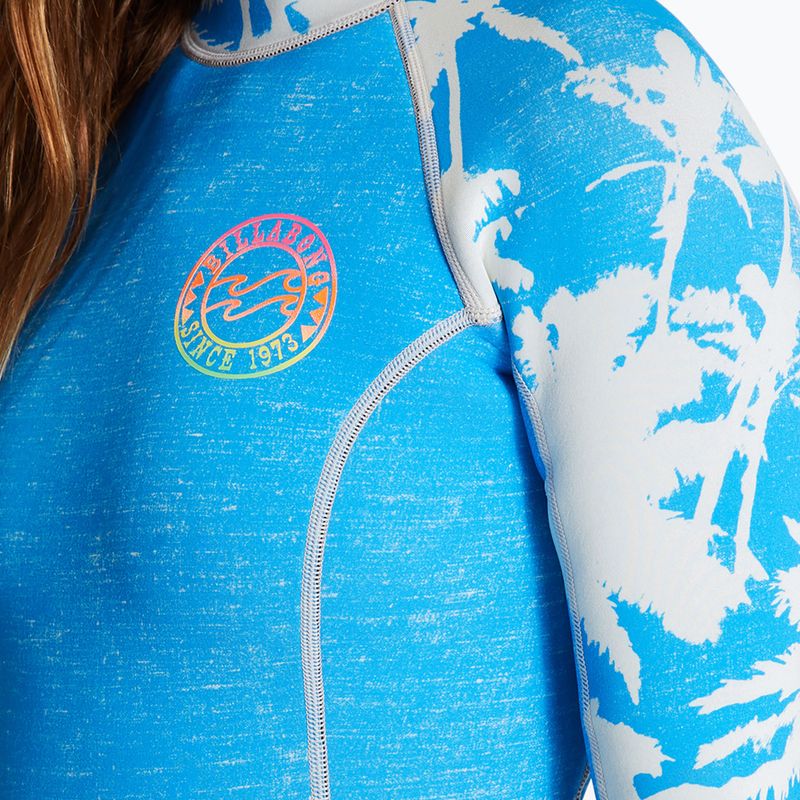 Women's wetsuit Billabong Spring Fever LS Spring blue hawaii 3