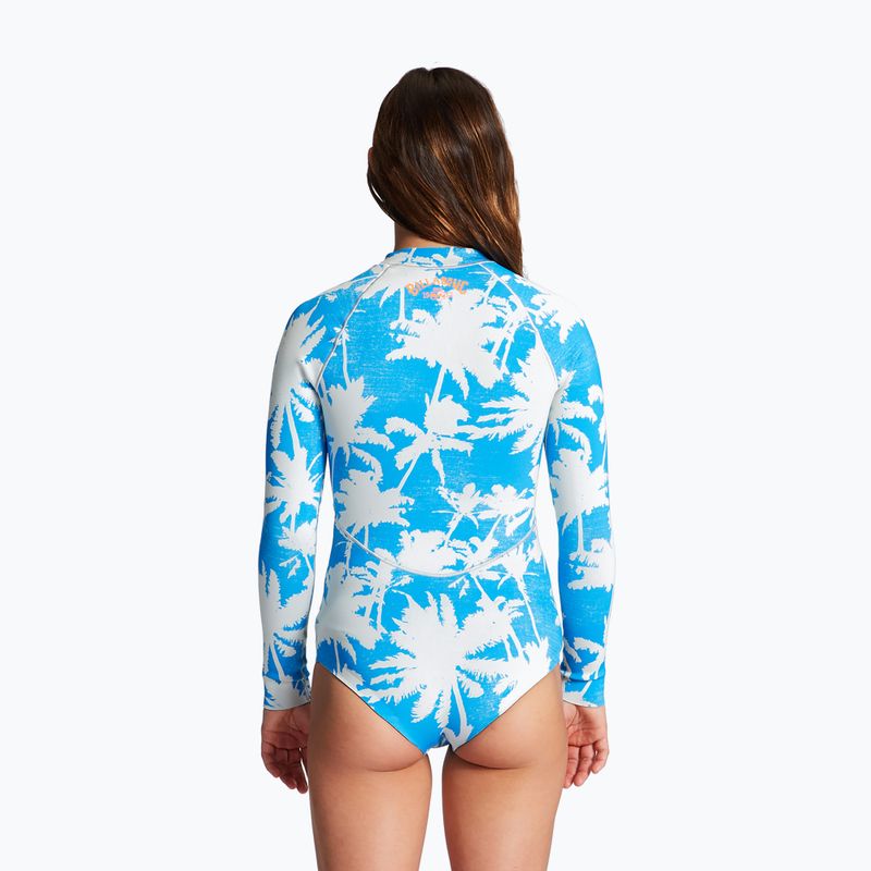 Women's wetsuit Billabong Salty Dayz Light LS Spring blue hawaii 2