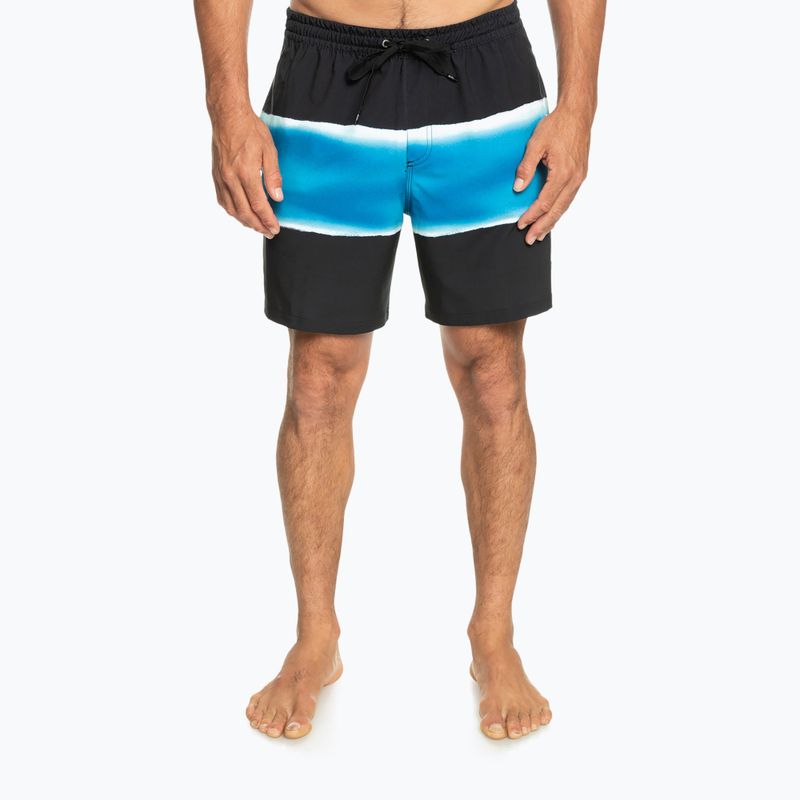 Quiksilver men's Surfsilk Air-Brush Volley 17" swim shorts black EQYJV04011 2