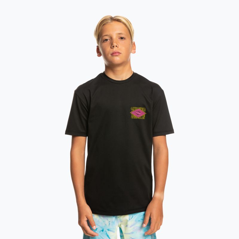 Quiksilver Radical Surf SS Y children's swim shirt black