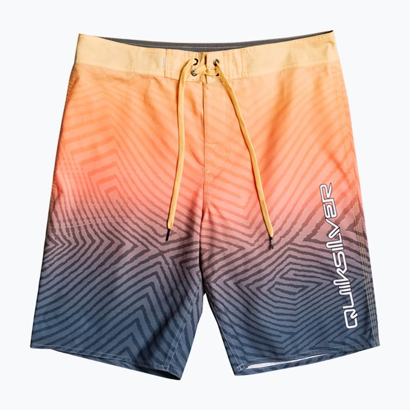 Quiksilver men's Everyday Warp Fade 20" orange and navy blue swim shorts EQYBS04790-BSL6