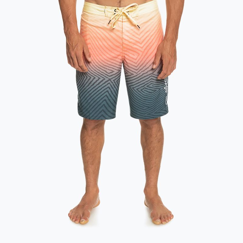Quiksilver men's Everyday Warp Fade 20" orange and navy blue swim shorts EQYBS04790-BSL6 3