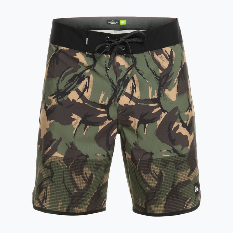 Quiksilver men's Highlite Scallop 19" swim shorts green EQYBS04761-CQY6