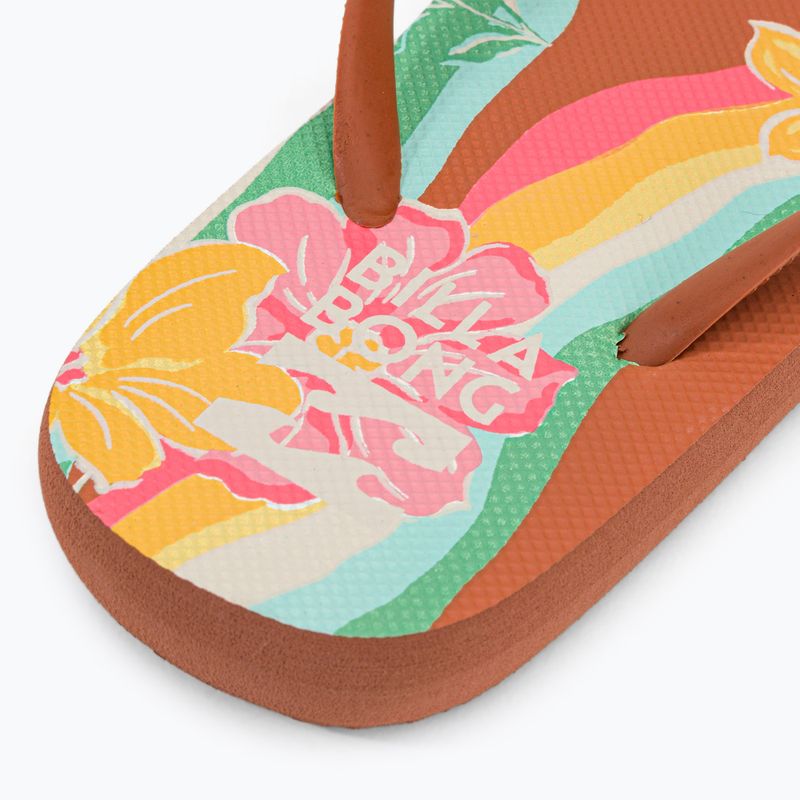 Women's flip flops Billabong Dama brick 8