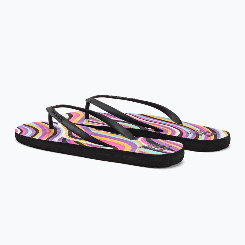 Women's flip flops Billabong Dama stripes 3