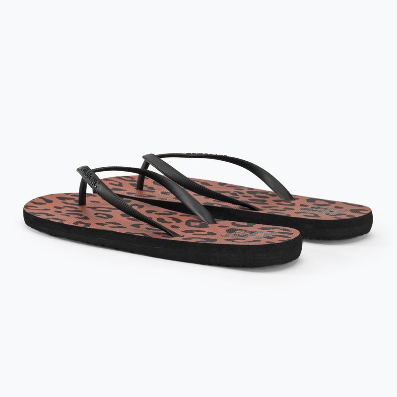 Women's flip flops Billabong Dama animal 3