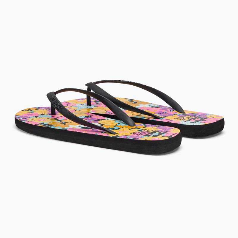 Women's flip flops Billabong Dama flowers 3