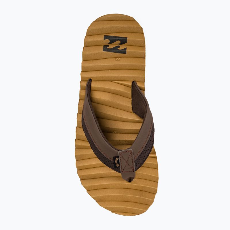 Men's Billabong Dunes Impact flip flops camel 5