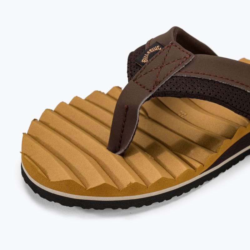 Men's Billabong Dunes Impact flip flops camel 7