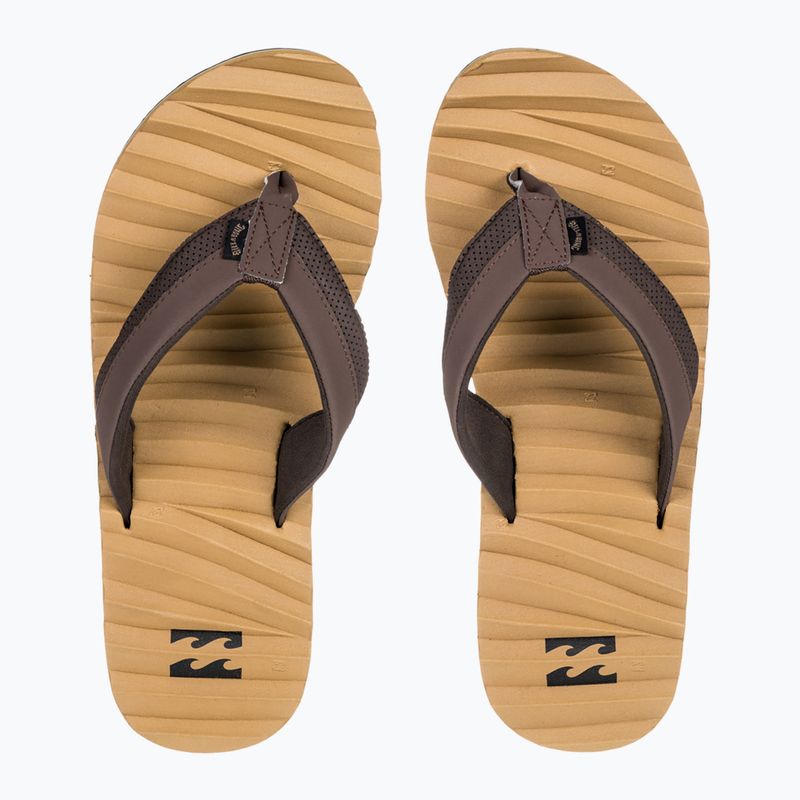 Men's Billabong Dunes Impact flip flops camel 10