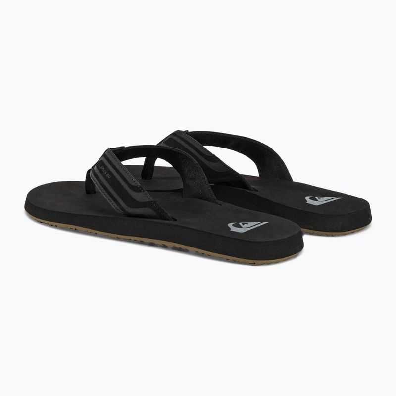 Quiksilver men's Monkey Wrench Core flip flops black AQYL101324 3