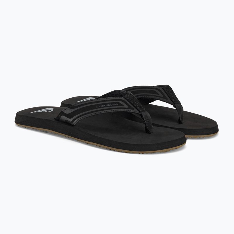 Quiksilver men's Monkey Wrench Core flip flops black AQYL101324 4