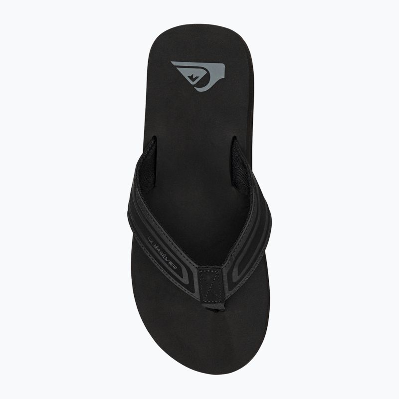 Quiksilver men's Monkey Wrench Core flip flops black AQYL101324 6