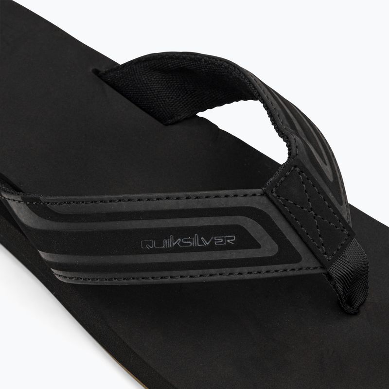 Quiksilver men's Monkey Wrench Core flip flops black AQYL101324 7
