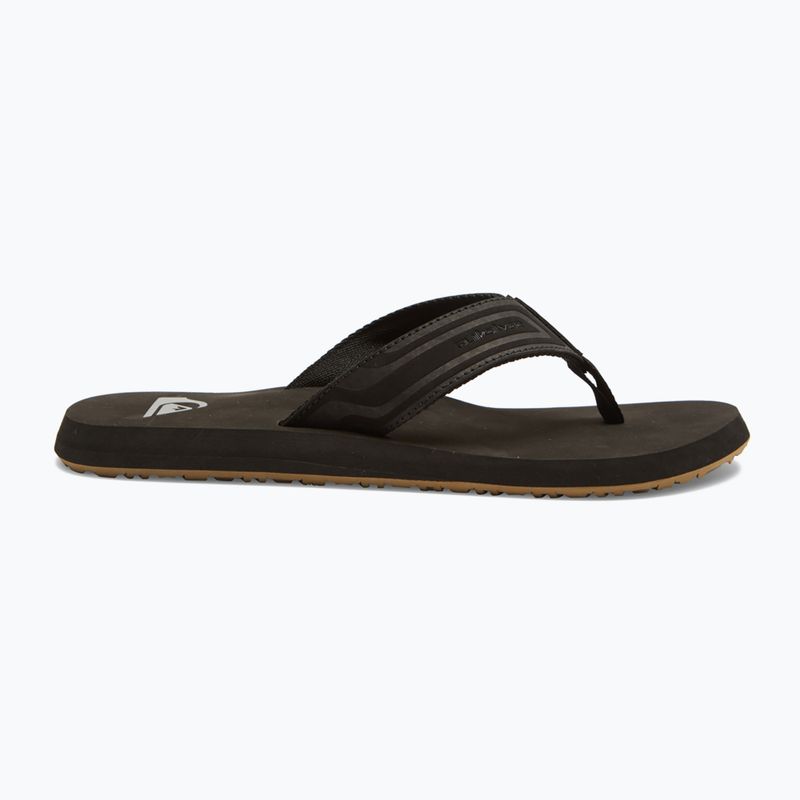 Quiksilver men's Monkey Wrench Core flip flops black AQYL101324 10