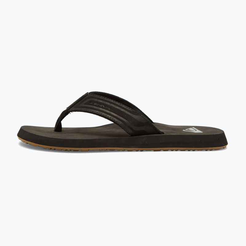 Quiksilver men's Monkey Wrench Core flip flops black AQYL101324 11