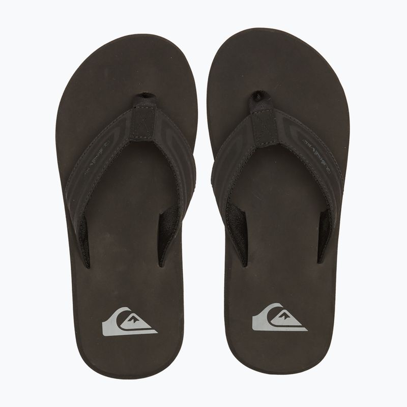 Quiksilver men's Monkey Wrench Core flip flops black AQYL101324 12