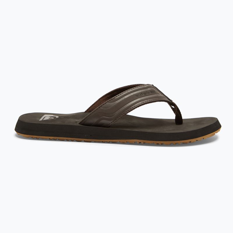 Quiksilver men's Monkey Wrench Core flip flops brown AQYL101324 9