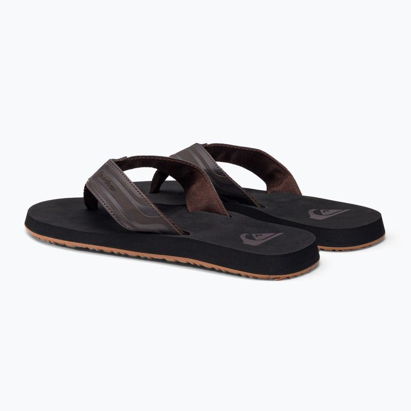 Quiksilver men's Monkey Wrench Core flip flops brown AQYL101324 3