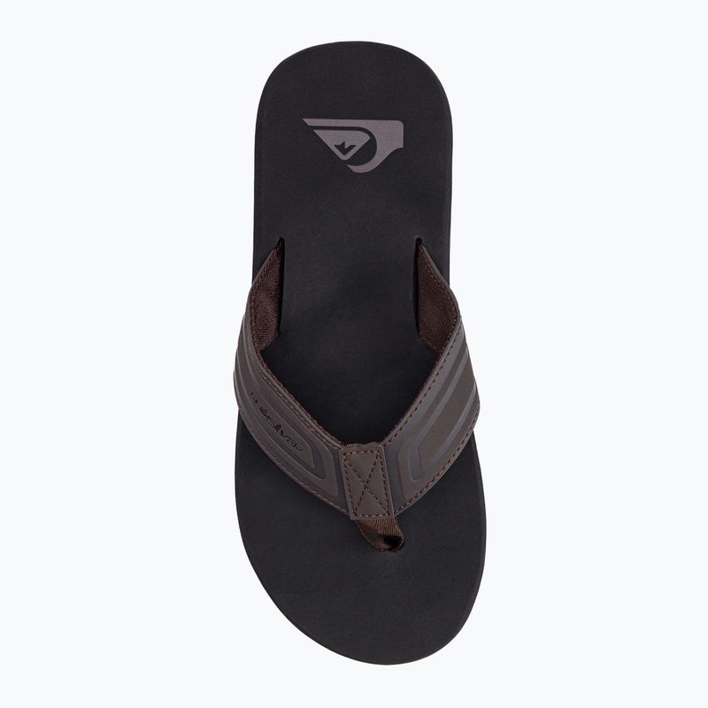 Quiksilver men's Monkey Wrench Core flip flops brown AQYL101324 6
