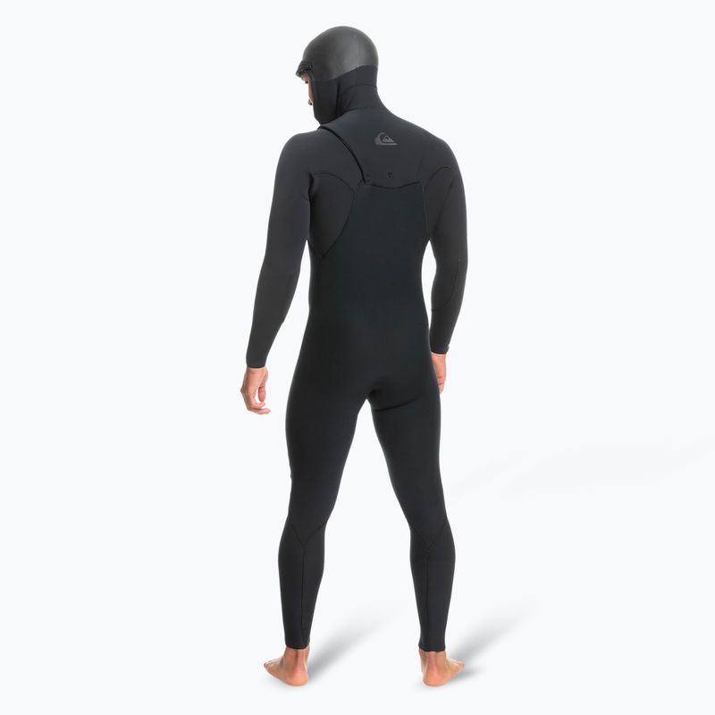 Men's wetsuit Quiksilver Highline 5/4/3 Chest Zip Hooded Black 3