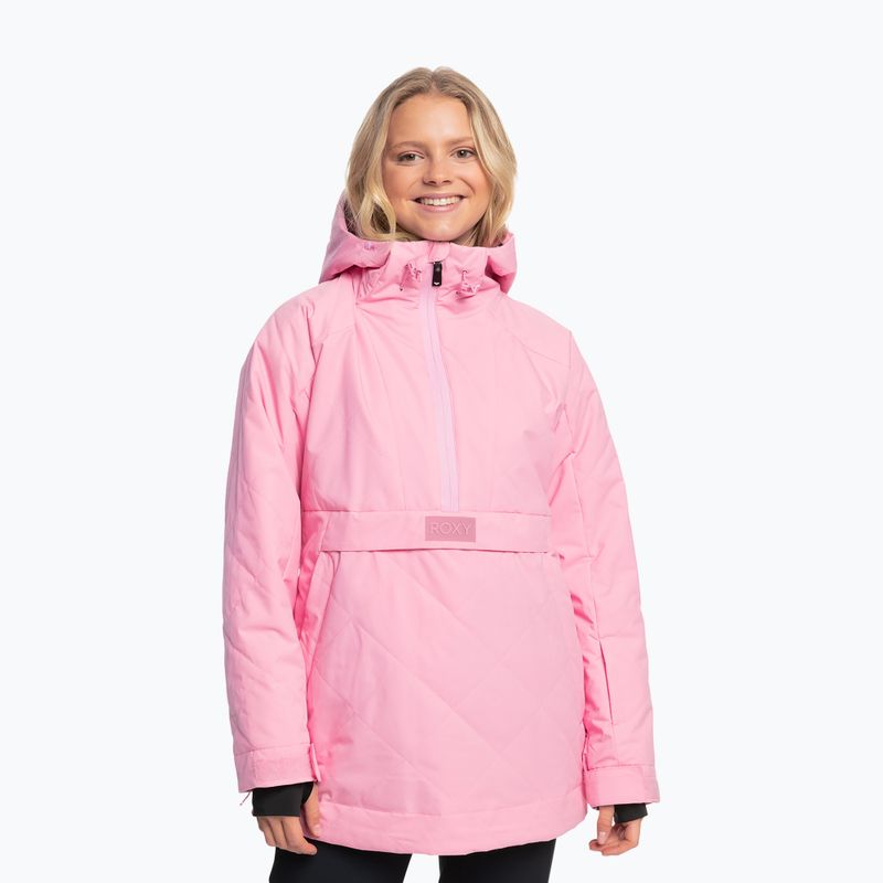Women's snowboard jacket ROXY Radiant Lines Overhead pink frosting