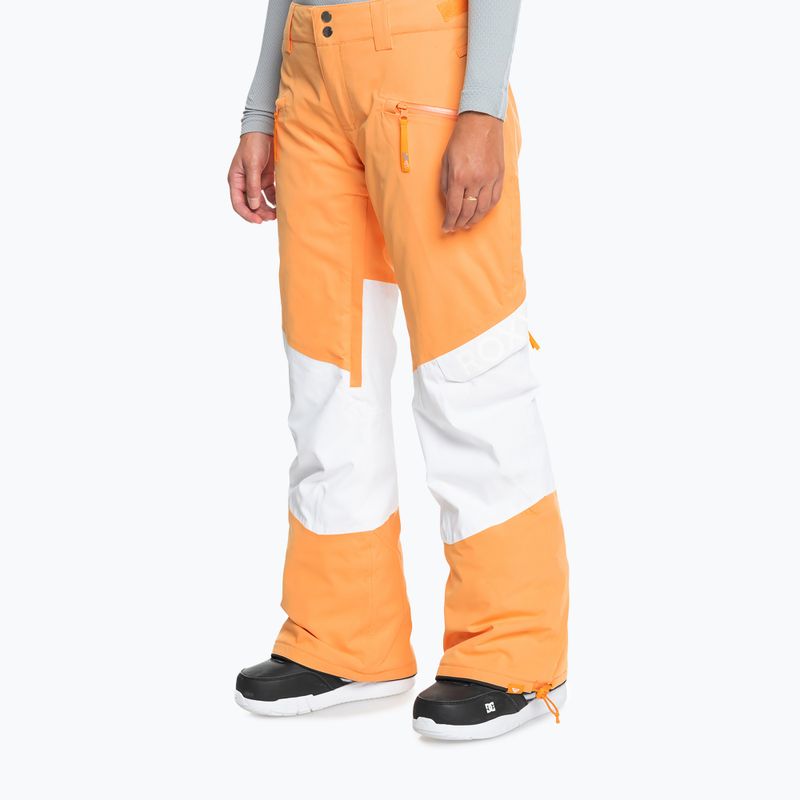 Women's snowboard trousers ROXY Chloe Kim Woodrose mock orange 2