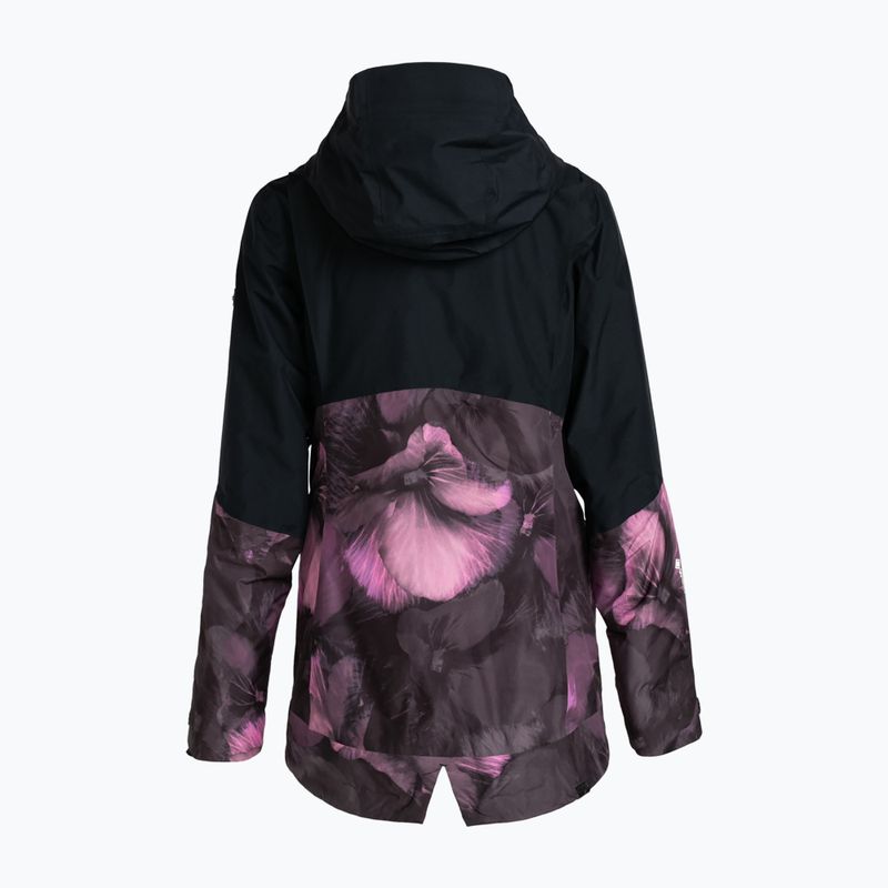 Women's snowboard jacket ROXY Gore-Tex Glade Printed true black pansy pansy 7
