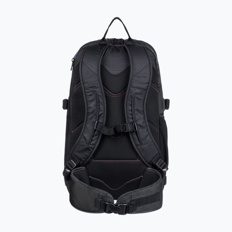 Women's ROXY Tribute 23 l true black pansy snowboard backpack 3