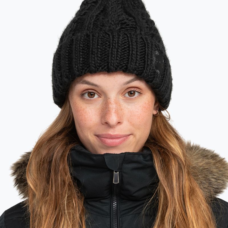 Women's snowboard cap ROXY Tram Beanie true black 8