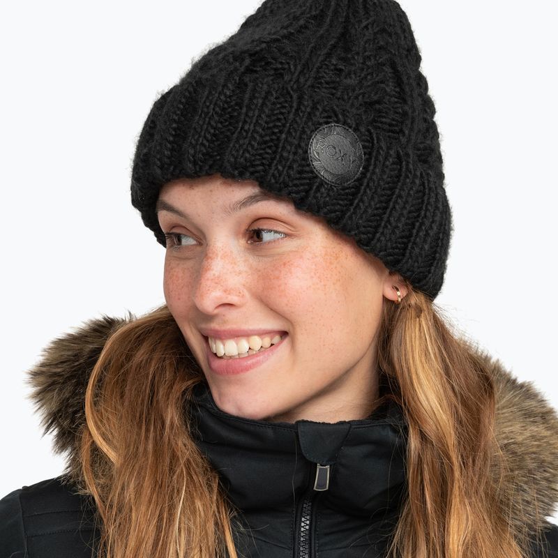 Women's snowboard cap ROXY Tram Beanie true black 9