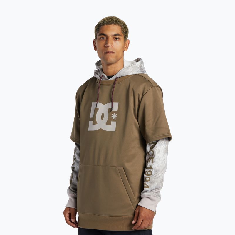 Men's DC Dryden sand stone snowboard sweatshirt