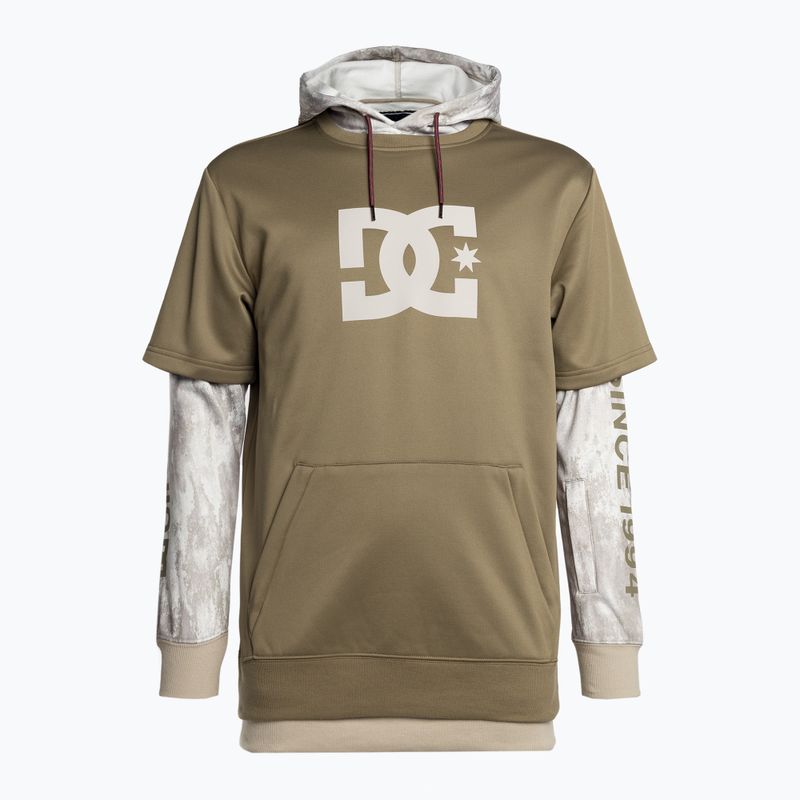 Men's DC Dryden sand stone snowboard sweatshirt 6