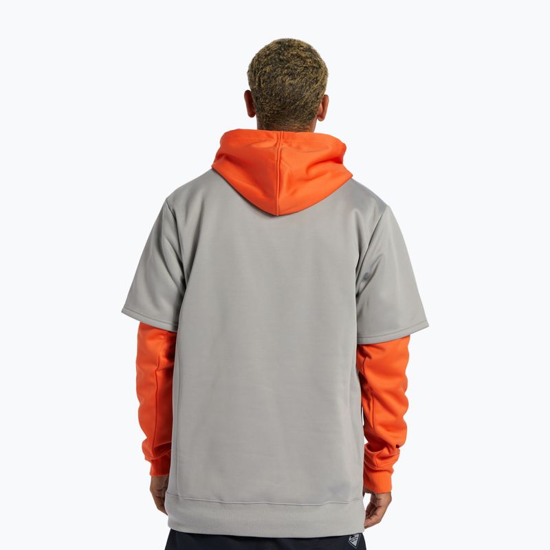 DC Dryden orange men's snowboard sweatshirt 3