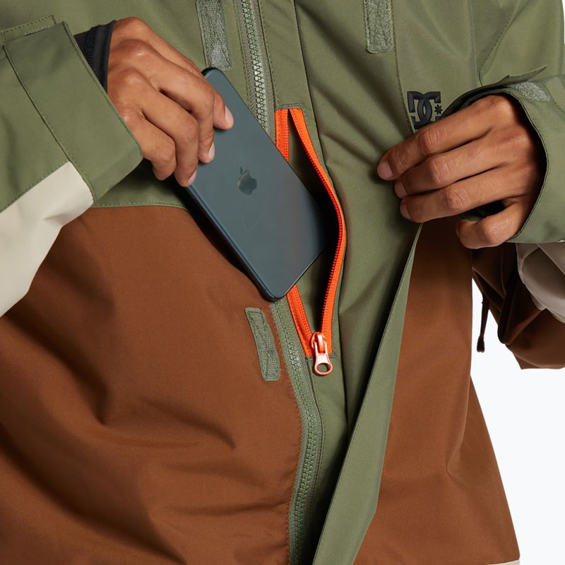 Men's DC Defy four leaf clover snowboard jacket 3