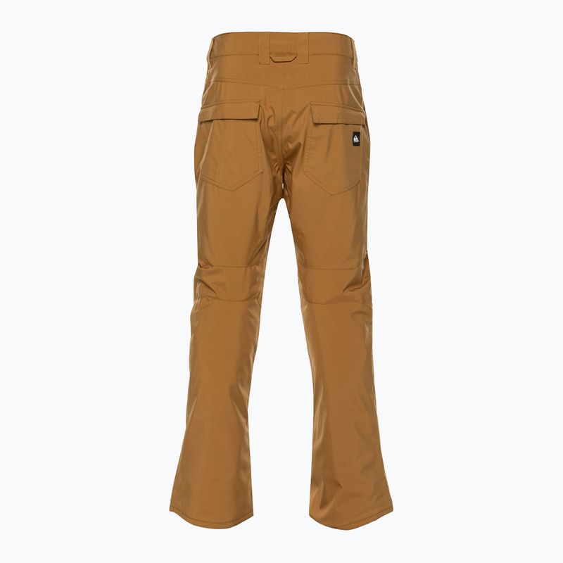 Men's Quiksilver Estate bone brown snowboard trousers 3