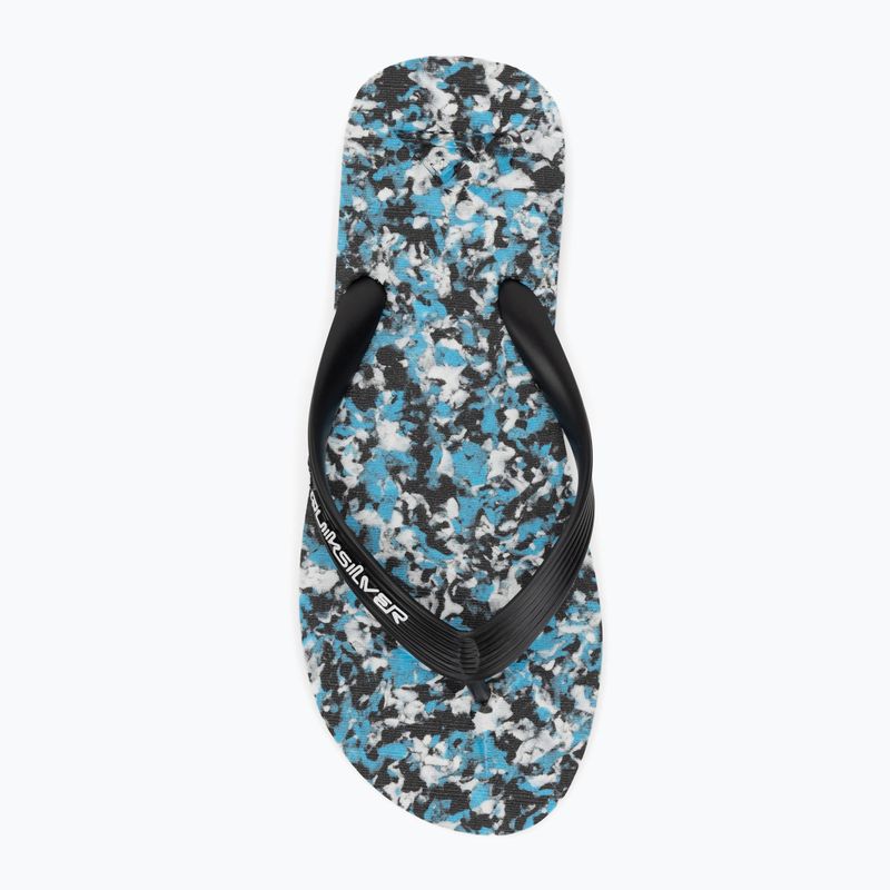 Quiksilver Molokai Recycled black/blue/blue men's flip flops 5